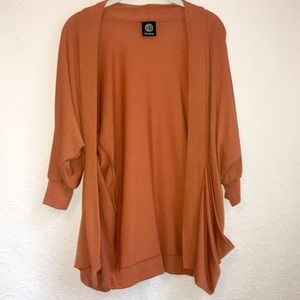 🧡 BOBEAU Pumpkin Wrinkled Cardigan